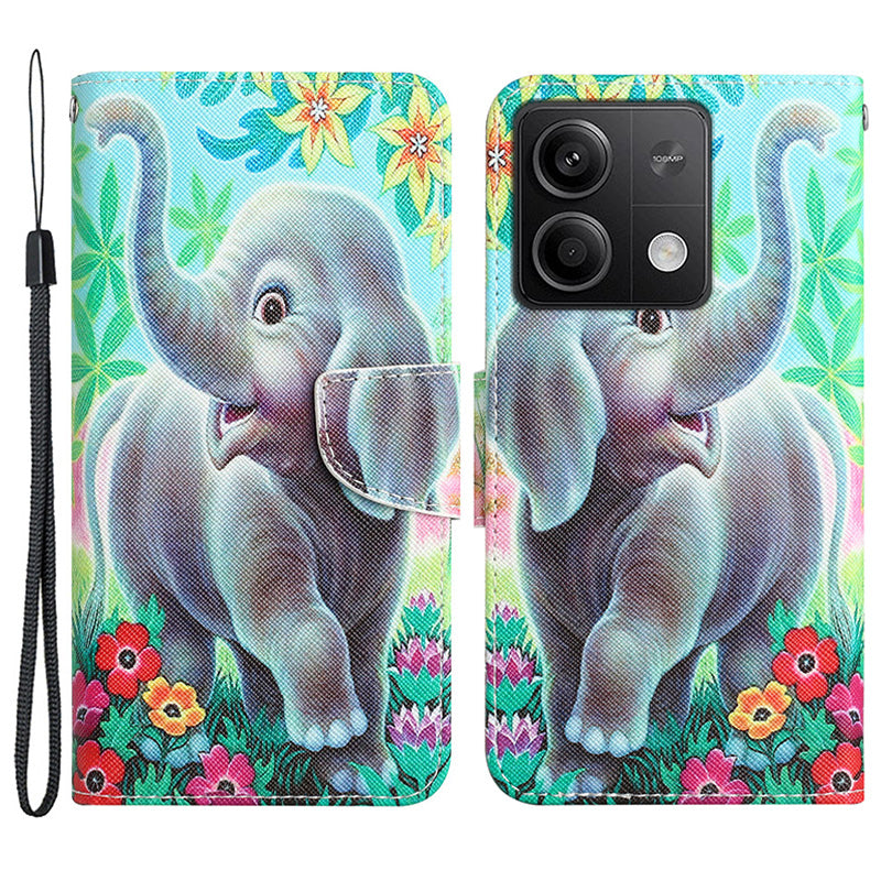 For Xiaomi Redmi Note 13 5G Case PU Leather Magnetic Clasp Pattern Printing Phone Cover For Xiaomi Redmi Note 13 5G Case PU Leather Magnetic Clasp Pattern Printing Phone Cover